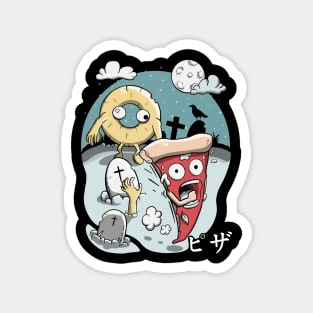 Spooky night pizza Magnet