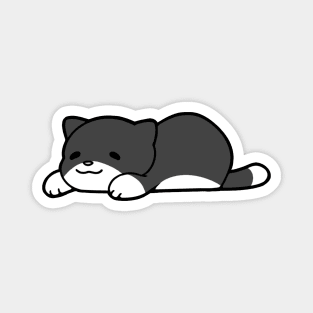 Black and White Chub Cat Magnet