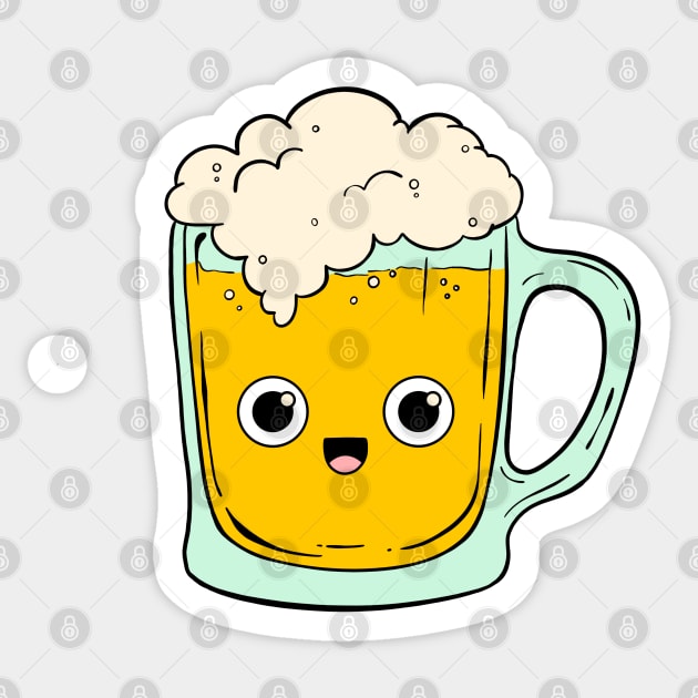 Beer Glass Cute Kawaii