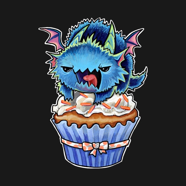 Cupcake dragon angry static by BiancaRomanStumpff