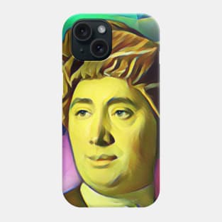 David Hume Colourful Portrait | David Hume Artwork 14 Phone Case