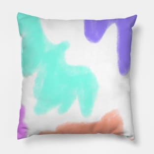 Colorful watercolor painting art design Pillow