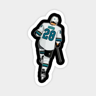 Timo Meier #28 Celebrates Magnet