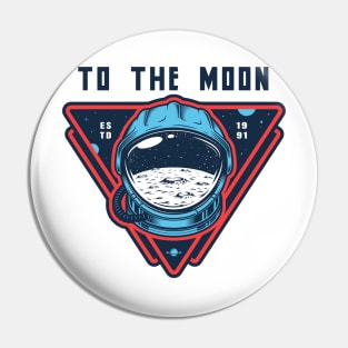 To the moon - Moon boy - Crypto Lover Pin