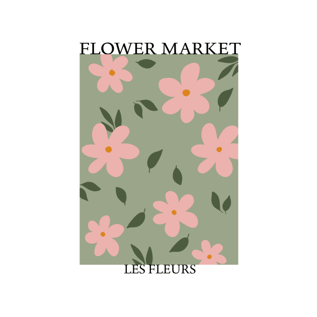 Abstract Flower Market Illustration 10 by gusstvaraonica