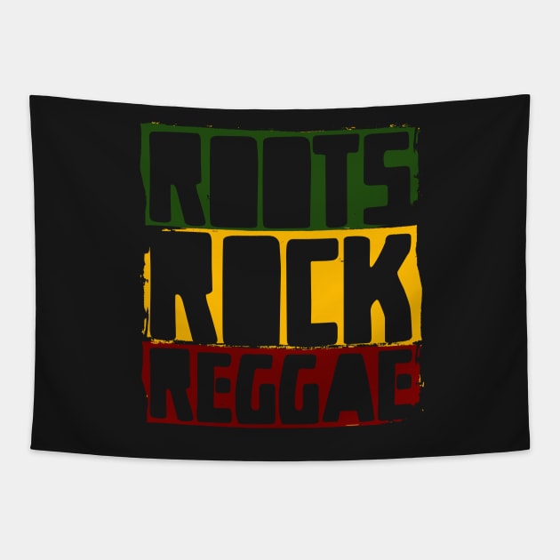 Roots Rock Reggae Rasta Colors Tapestry by rastauniversity