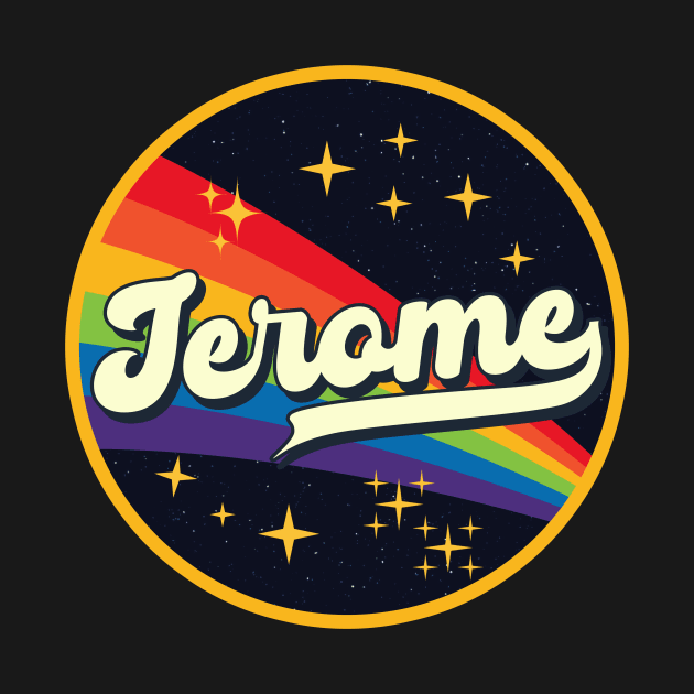 Jerome // Rainbow In Space Vintage Style by LMW Art