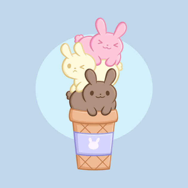 Bunny ice cream by KammyBale