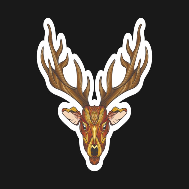 Deer Sticker by The Squeez