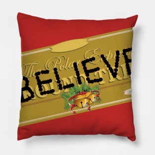 Believe Polar Express Family Christmas PJs Pillow