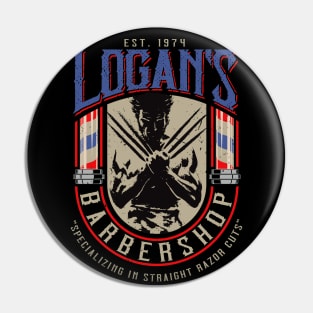 Logan's Barbershop Pin