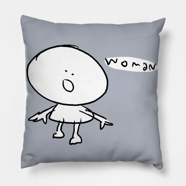 Woman Pillow by FurryNuggs