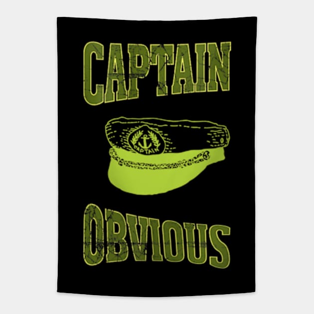 Captain Obvious Funny Tapestry by DarkStile