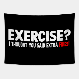 Exercise funny text Tapestry