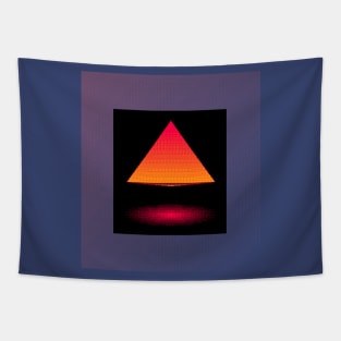 Glowing pyramid Tapestry