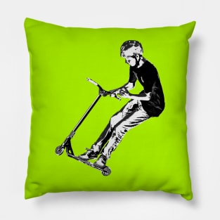 Getting Air - Scooter Boy Pillow