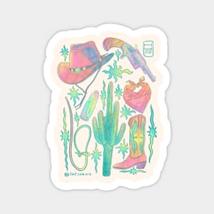 Cowboy: Peachtober day 3 Magnet