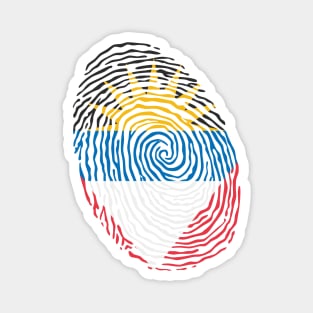 Antigua and Barbuda Fingerprint Magnet