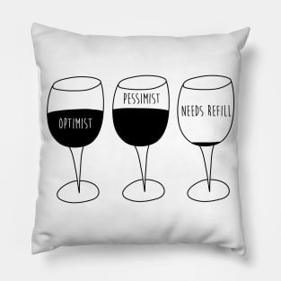 Wine Glasses Pillow