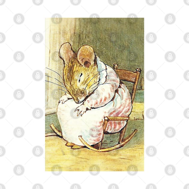 Mouse Asleep in Rocking Chair - Beatrix Potter by forgottenbeauty