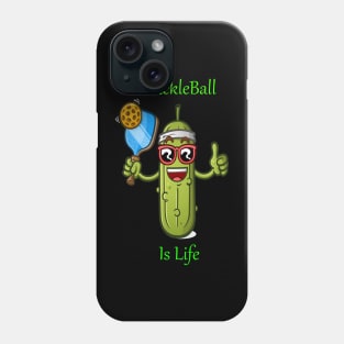 Pickleball Passion: Serving Up Life's Thrills With Your Pickle Ball Is Life Tee! Phone Case