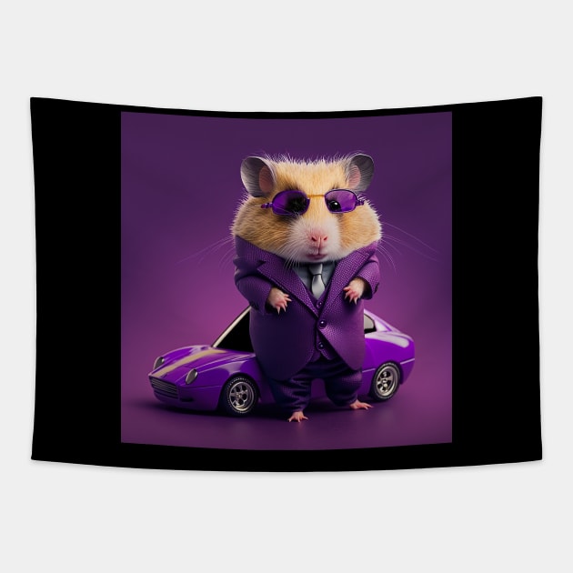 3d Hamsters Tapestry by Polygon Art