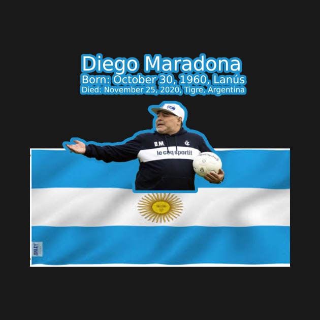 Diego Maradona T-Shirt by HR