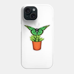 Butterfly Plant pot Flower Phone Case