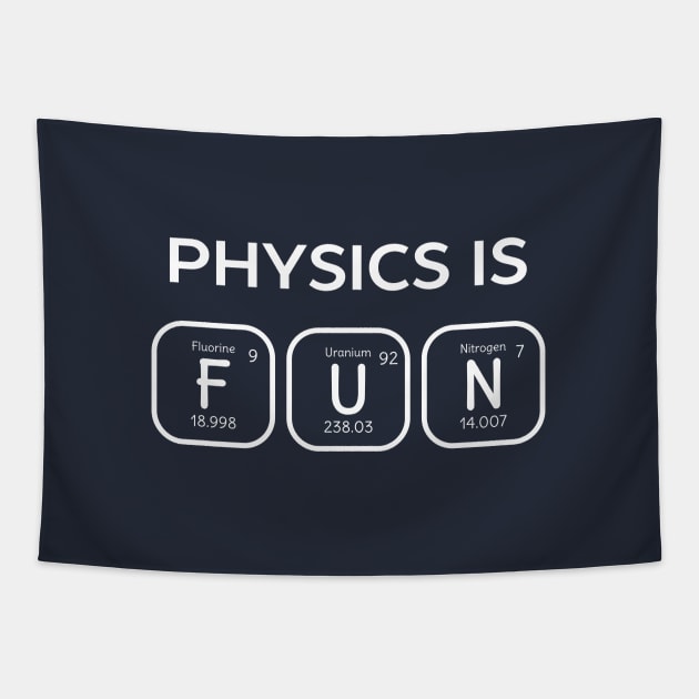 Physics Is Fun Periodic Table Tapestry by happinessinatee