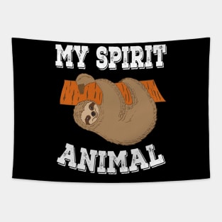 My Spirit Animal Funny Sloth Tapestry