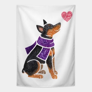 Watercolour Miniature Pinscher Tapestry