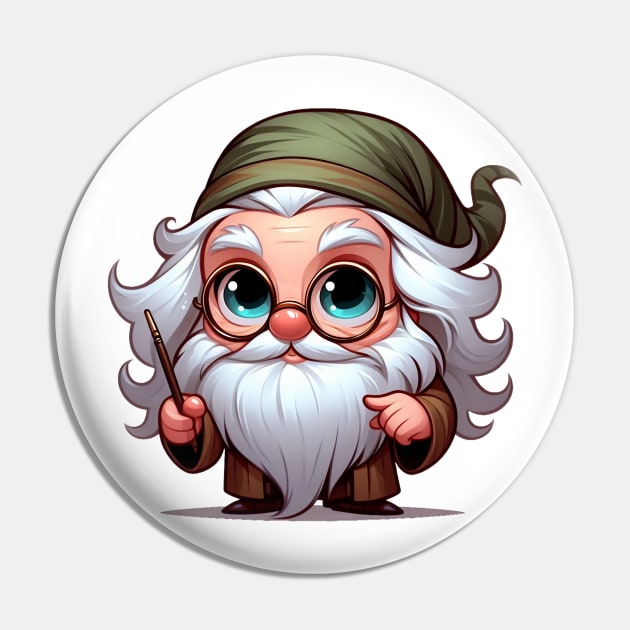 Cute Wizard Pin by Dmytro