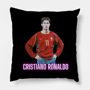 Cristiano Ronaldo teenage photograph Pillow