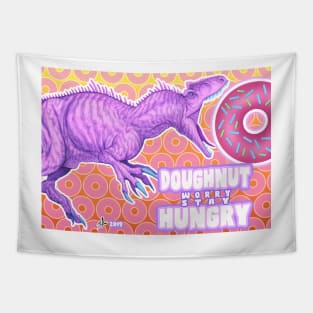 Doughnut Worry Stay Hungry Tapestry