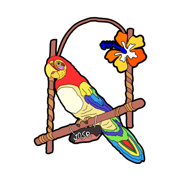 Tiki Parrot by Nerdpins