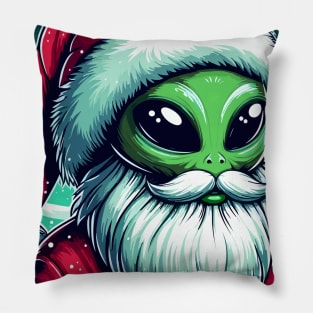 santa comes in peace Pillow