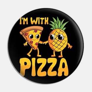 Pizza with pineapple Pin