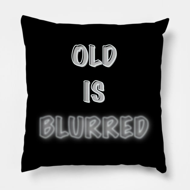 Old is blurred Pillow by NYT-Printables