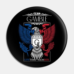 Team Gamble Lifetime Member, Gamble Name, Gamble Middle Name Pin