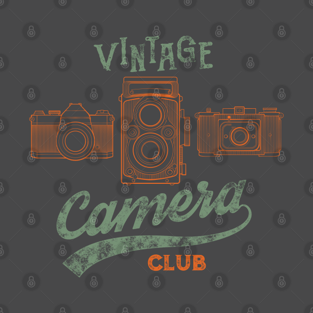 Vintage Camera Club Camera TShirt TeePublic