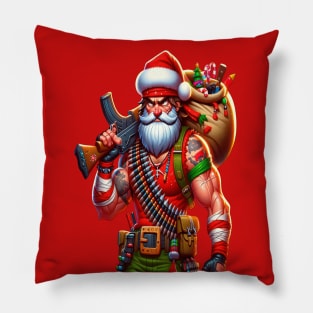 Rambo Santa Pillow