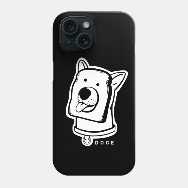 Slice of bread and doge face a funny and weird awesomeness Phone Case by croquis design