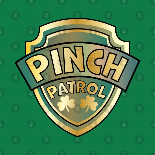 Pinch Patrol Badge St. Patrick's Day Lucky Shamrock by OrangeMonkeyArt