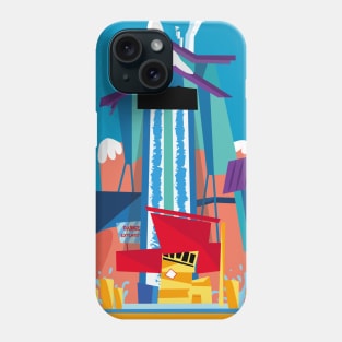 Dudley Do Right's Ripsaw Falls Phone Case