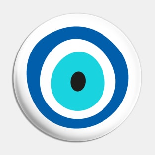 Evil Eye Blue Pin