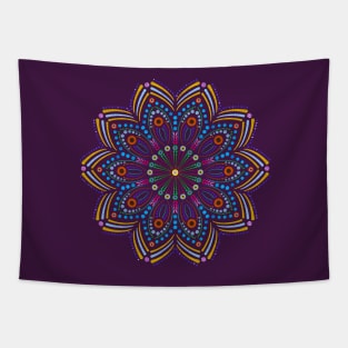 Nature Dot Art Illusion Mandala Tapestry