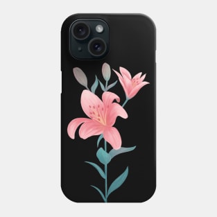 Pink Lily Flower Phone Case