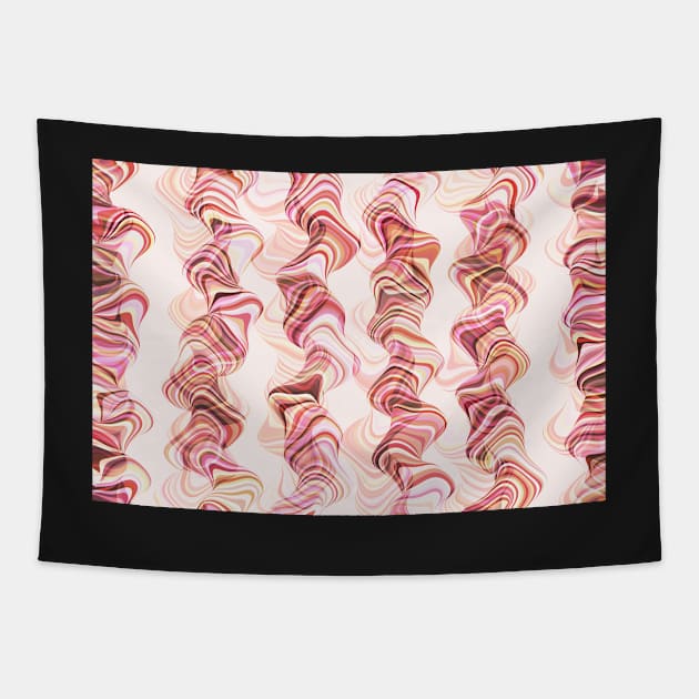 Crazy smoky print, abstract smoke tunnels Tapestry by KINKDesign