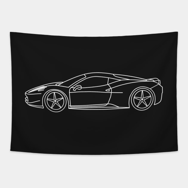 Ferrari 458 supercar Tapestry by Aurealis