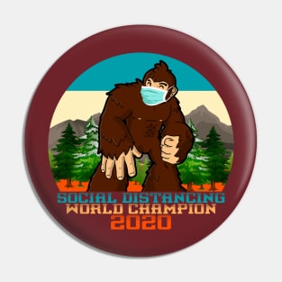 Bigfoot Social Distancing World Champion Pin